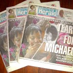144 - Boston Hareld Newspaper After Michael Dies Special Edition