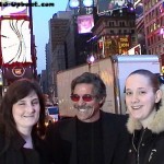Geraldo laughing after giving my daughter & I bunny ears for the previous photo!