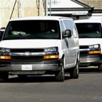 Jurors being driven to the courthouse