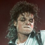 Michael Jackson can be seen performing on stage at Wembley during the Bad concert tour 14th July 1997