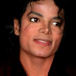 Michael Jackson Wearing a Red Shirt