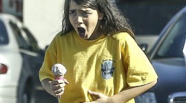 Blanket Jackson enjoys a treat after karate class