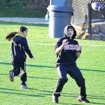 Michael Jackson's Three Kids Play Some Football In Calabasas, CA