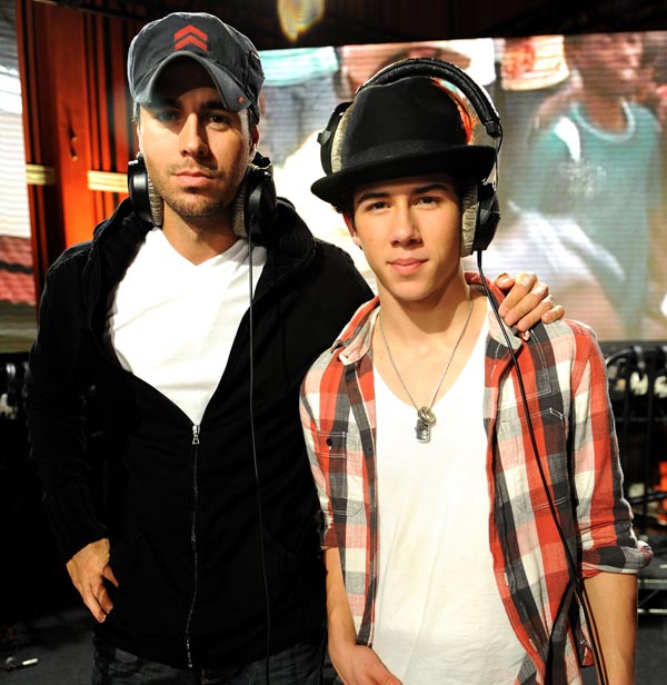 Enrique Iglesias and Nick Jonas