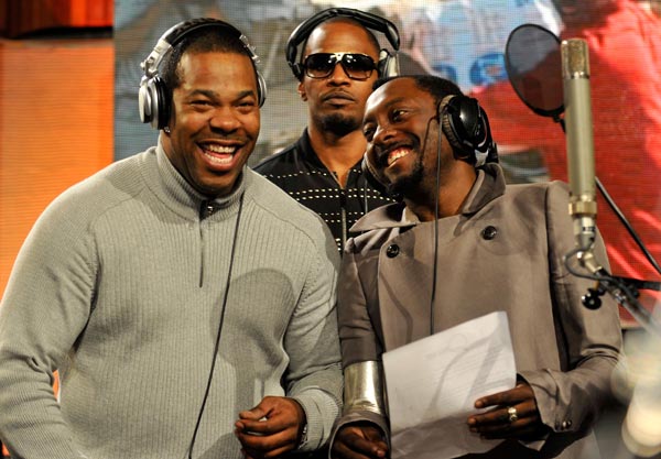 Busta Rhymes, Will.I.Am and Jamie Foxx