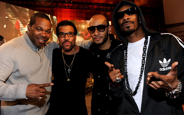 Busta Rhymes, Lionel Richie, Swizz Beatz and Snoop Dogg