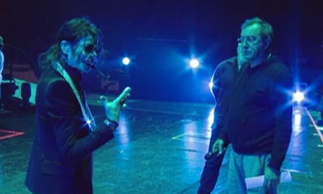 Michael Jackson rehearsing for the cancelled O2 shows in a still from the movie, This Is It