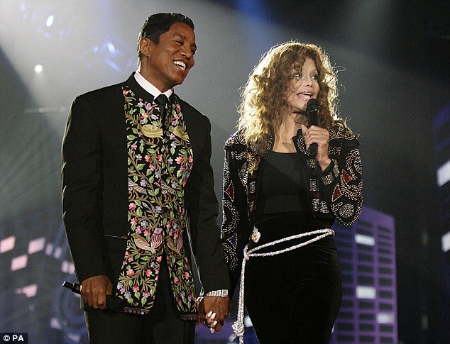 Jermaine and La Toya Jackson on stage at the 2009 MOBO awards at the SECC in Glasgow