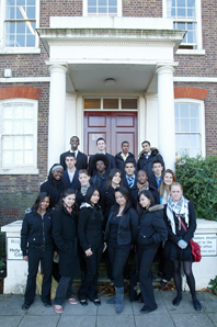 SINGING STUDENTS: The Holy Family Catholic College students who sang with Michael Jackson at the World Music Awards (EL123-28015)