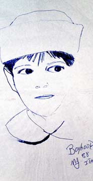 The portrait of a boy by Michael Jackson