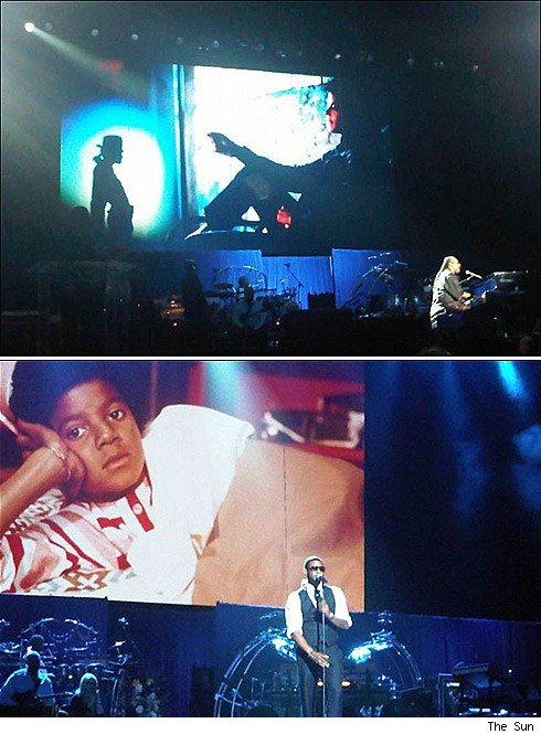 Steviw Wonder & Usher at rehearsals