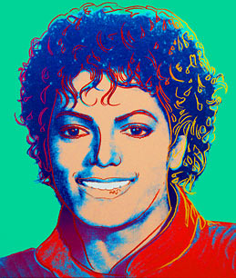 Michael Jackson appears in a 1984 painting by Andy Warhol.
